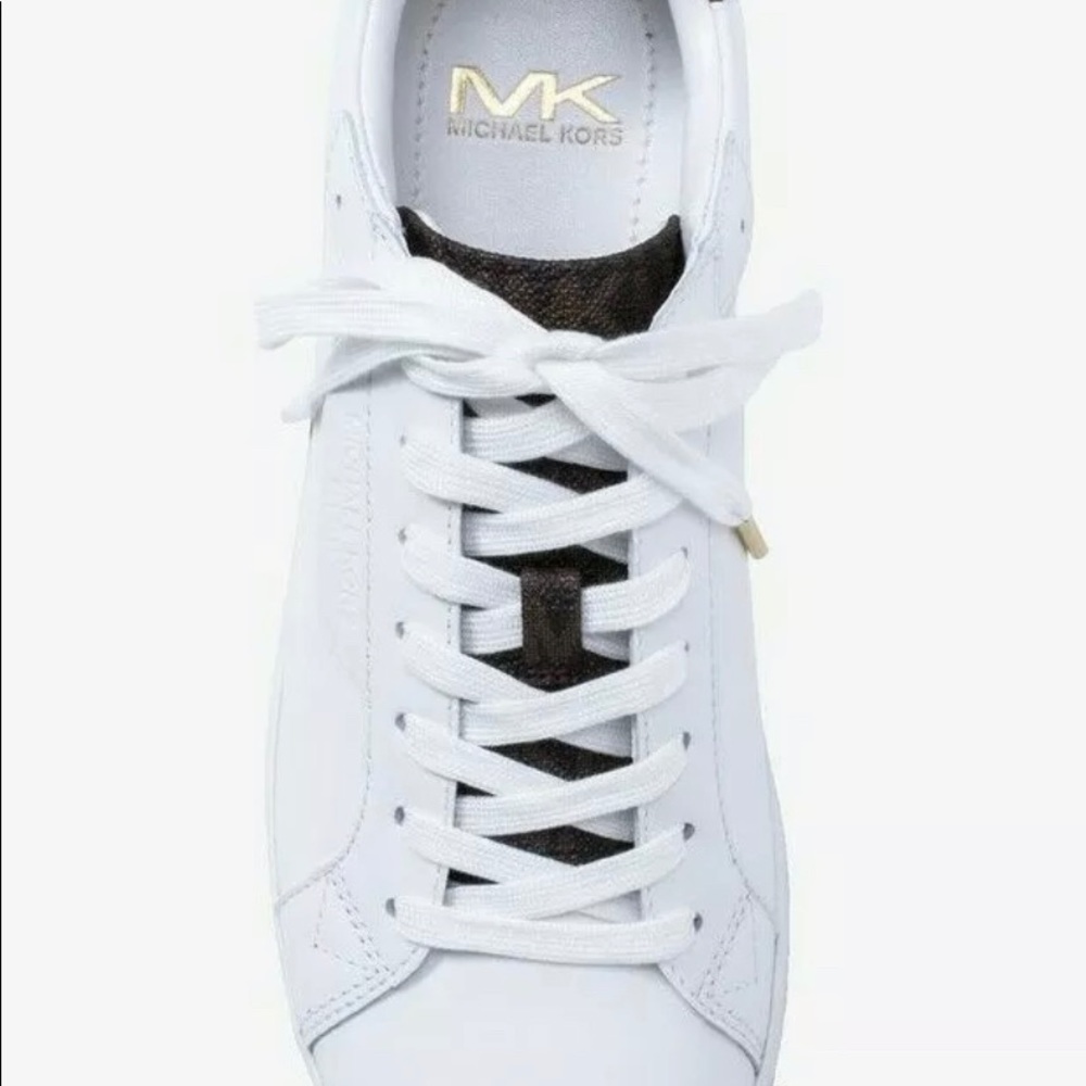 Men's Michael Kors Keating Fashion Sneakers White - Picture 4 of 8
